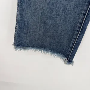 Madewell 10" High‎ Riser Demi Boot Jeans Size 32 Raw Hem Stretch thumbnail 3