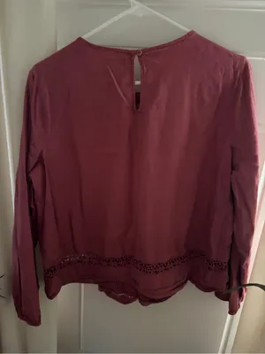Old Navy Pink Blouse Size L thumbnail 2