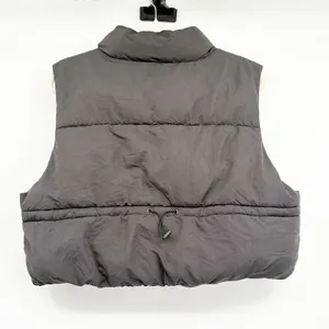 Altar'd State Womens Black Cropped‎ Puffer Cinch Back Gorpcore Outdoor Vest XL thumbnail 8
