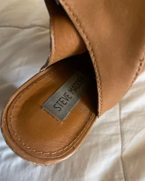 Steve Madden Peep Toe Leather Heels thumbnail 4