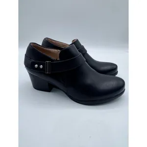 Soul‎ Naturalizer 6M Black Booties Women's Chaylee Block Heel Side Zip thumbnail 2