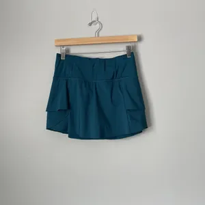 Athleta Momentum Skirt Skort Costal Teal Size Women's XS Ruffle Tennis Athletic thumbnail 3