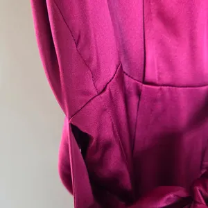 BCBGMaxAzria Magenta Silk Blouse thumbnail 6