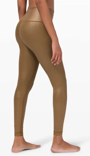 Lululemon Wunder Under High-Rise Tight Foil 28" Matte Copper Foil size 12 thumbnail 1