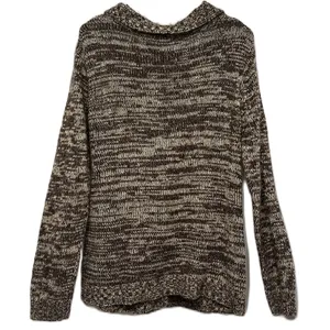 Carol Rose Cardigan Knit Sweater Size Large Brown Cream Button‎ Down thumbnail 2