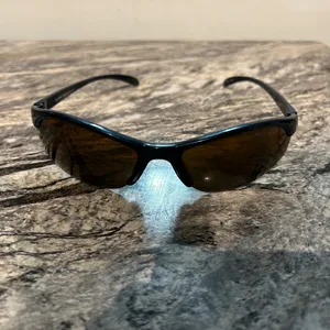 Brown Wraparound Sunglasses with Gradient Lenses thumbnail 12