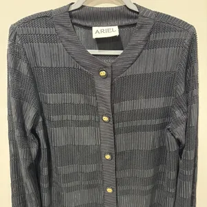Ariel Timeless Luxury Black Cardigan‎ Size Small Black thumbnail 2