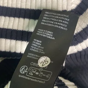 Anthropologie Maeve black & white Striped V Neck sweater size m thumbnail 6