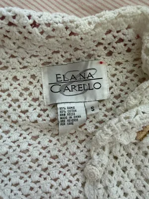 Vintage crochet top White thumbnail 3