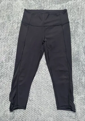Lululemon Leggings Womens In Movement Crop Everlux Athletic Yoga Run Sz 10 thumbnail 1