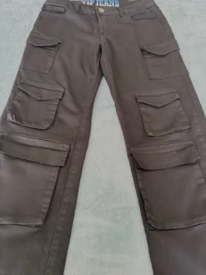 VIP Jeans Black Cargo Pants Wide Leg Stretch Size 3/4 thumbnail 2