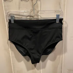 Cute Fabletics high rise cheeky swim bottoms medium beach pool wide band thumbnail 4