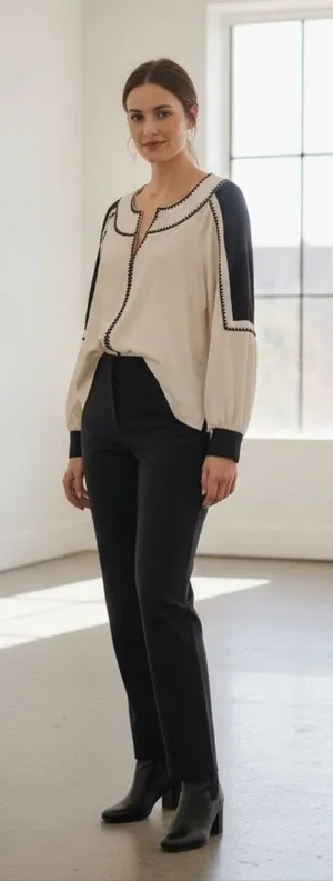 Loft Long Sleeve Blouse Size Large thumbnail 1