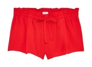 Aritzia Wilfred Montrouge‎ Flowy Crepe Shorts Red Size Large thumbnail 1