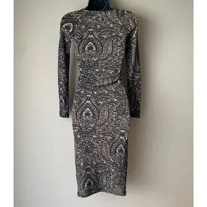 Topshop sz XS black‎ cream lace bodycon dress thumbnail 6