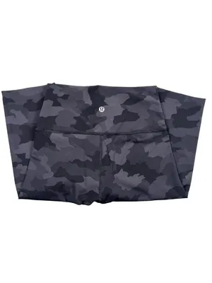 Lululemon Align High Rise Crop Leggings 4 Black/Gray Camo 21" thumbnail 3