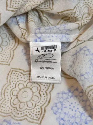 Roberta Roller Rabbit Tunic S Blue Cotton Embroidered Beach Cover Up Boho Resort thumbnail 9