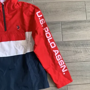 Us polo assn half zip windbreaker thumbnail 2
