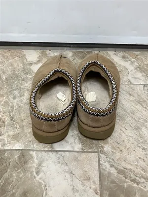 UGG Tasman Chestnut Suede Sheepskin Lined Slip On Slippers Size 6 thumbnail 2