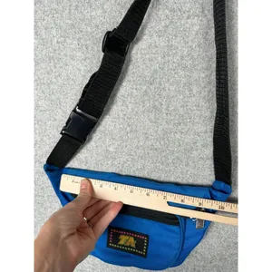 Vintage TA‎ Blue Fanny Pack 90s Retro Multiple Pockets Adjustable Retro Waist thumbnail 15