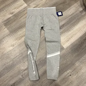 Champion Oxford Gray /White Seamless Leggings With Logo On Legs Womens Large NWT thumbnail 6