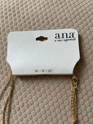 Ana A New Approach layered necklace gold thumbnail 5