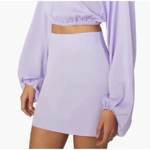 WeWoreWhat Mini Slip Skirt Satin Charmeuse Purple Minimalist Y2K Revolve M NWT thumbnail 1