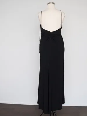 Mac‎ Duggal - Faux Wrap V-Neck Open Back Gown 26695 thumbnail 4