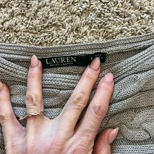 Lauren Ralph Lauren Gray Cable Knit Sweater thumbnail 4