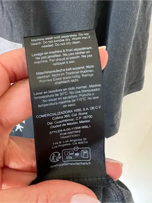 Anine Bing Ashton Spirit Of Concert Tee in Washed Black NWOT thumbnail 8