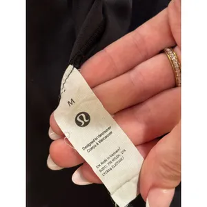 Lululemon Nulu Bodysuit Womens Medium Black Square Neck Long Sleeve LW3HQFS L thumbnail 3