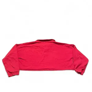 John Galt Brandy Melville Sweatshirt Women's OS Red Polo Rugby Cropped Shirt thumbnail 5