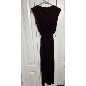 D.ARK Dress Velvet Cutout Burgundy Gold Hardware Midi M NWOT Aesthetic thumbnail 10