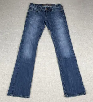Mavi Annie Jeans Womens 31 Blue Medium Wash Low Rise Straight Stretch Denim thumbnail 1