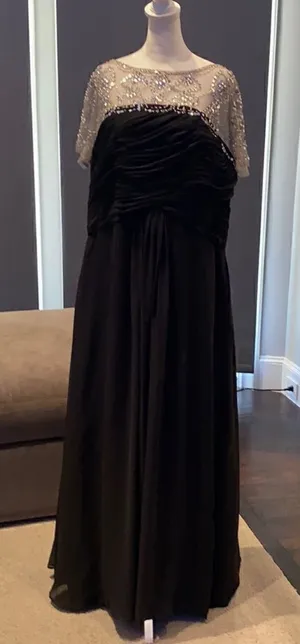 Women’s Black Long Chiffon Dress XL *READ DESCRIPTION** thumbnail 1