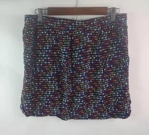 Merona L Rainbow Chicklets Walking Running Golf Pickleball Mini Skirt thumbnail 2