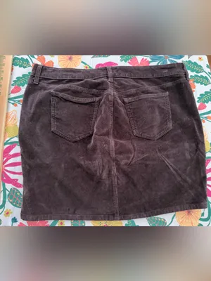 Torrid Womens Brown Corduroy fall Mini Skirt size 18 thumbnail 4