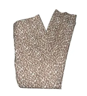 Anthropologie Pants the Wanderer Leopard Print Utility Beige Straight size 29 thumbnail 1
