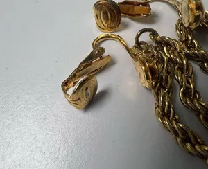Vintage Joel Powell Designs Clip Earrings Gold thumbnail 8