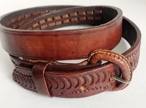 Tooled Leather Belt thumbnail 1
