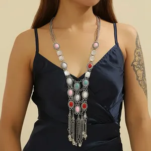 Retro Ethnic Style Long Tassel Sweater Chain Exaggerated Bohemian‎ Necklace thumbnail 10
