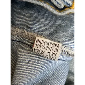 Brandy Melville Women's Collared Long Sleeve Crop Trucker Denim Coat Jacket Sz M thumbnail 6