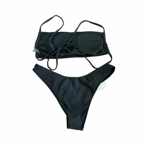 Women's Black Floral Swimwear Set thumbnail 2