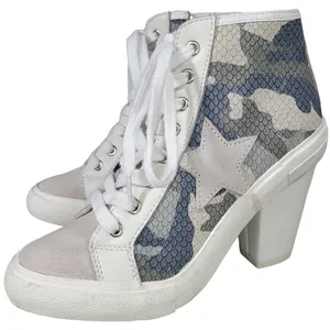 Vintage Havana Women's High Top Heeled Fashion Sneakers Camo Multi Size‎ 5.5 thumbnail 1