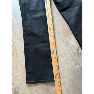 Good American Good Classic Coated Jeans Women's 14/32 Black‎ Stretch High Rise thumbnail 3