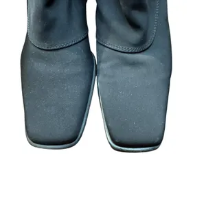 Sesto Meucci Booties Womens‎ Size 8 Black Synthetic Wedge Ankle Zip Strap Casual thumbnail 2