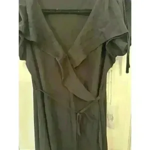 Bishop and Young Anthropologie Black Tara Wrap Dress‎ size S NWT thumbnail 2