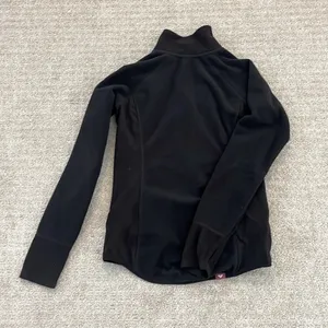 Roxy Black Zip Up Fleece Jacket thumbnail 2