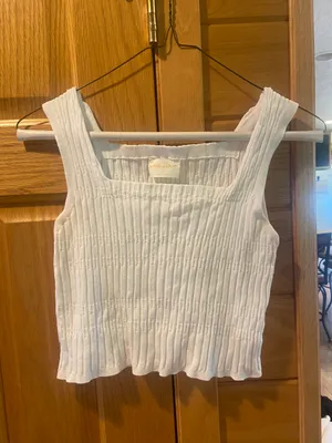 Allie Rose White Tank Top thumbnail 1