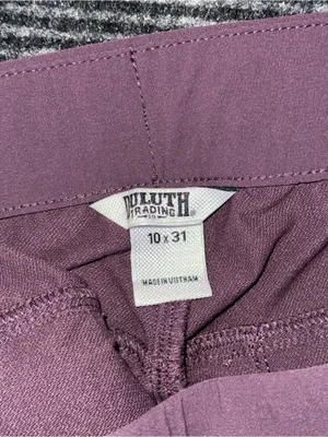 Duluth Trading Co NWT Women Flexpedition Joggers Elderberry Purple 10x28.5 Nylon thumbnail 9